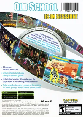 Capcom Classics Collection Vol 2 (USA) box cover back